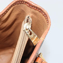 CELINE Macadam Canvas Tote Bag PVC Leather Brown Gold Auth 194037-23