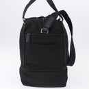 PRADA Boston Bag Nylon 2way Black Silver Auth 194039-4