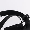 PRADA Boston Bag Nylon 2way Black Silver Auth 194039-14