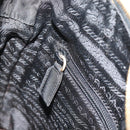 PRADA Chain Shoulder Bag Nylon Black Gold Auth 194040-20
