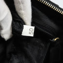 PRADA Chain Shoulder Bag Nylon Black Gold Auth 194040-22