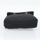 PRADA Chain Shoulder Bag Nylon Black Gold Auth 194040-8
