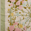 HERMES Carre 90 Scarf ROMANTiQUE Silk Green Auth 194042-5