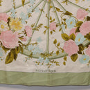 HERMES Carre 90 Scarf ROMANTiQUE Silk Green Auth 194042-9