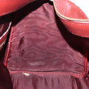 CARTIER Must Line Boston Bag Leather Bordeaux Gold Auth 194043-19