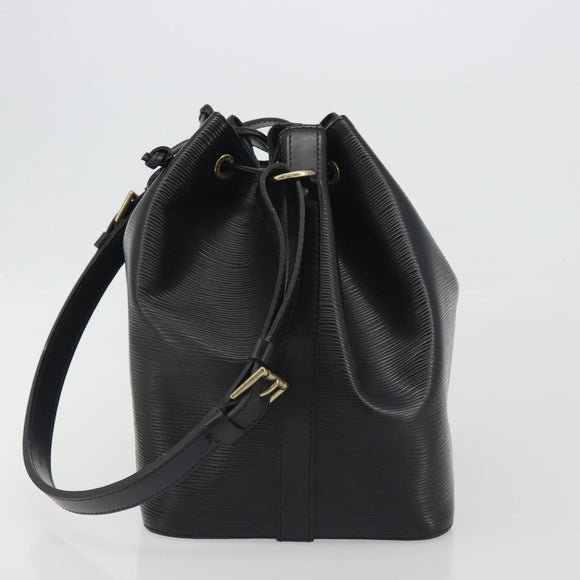 LOUIS VUITTON Epi Petit Noe Shoulder Bag Black M44102 LV Auth 194044V