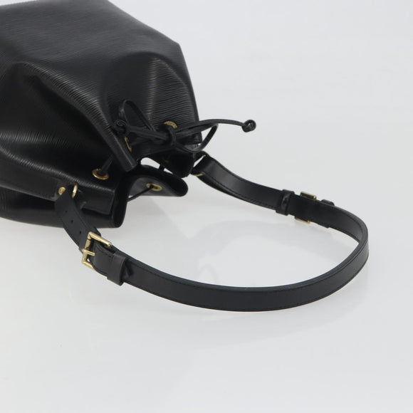 LOUIS VUITTON Epi Petit Noe Shoulder Bag Black M44102 LV Auth 194044V