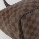 LOUIS VUITTON Damier Ebene Saleya MM Tote Bag N51182 LV Auth 194048V-11