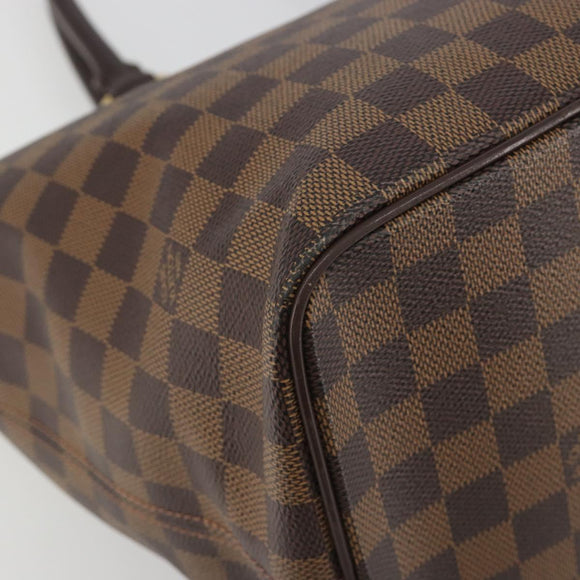 LOUIS VUITTON Damier Ebene Saleya MM Tote Bag N51182 LV Auth 194048V