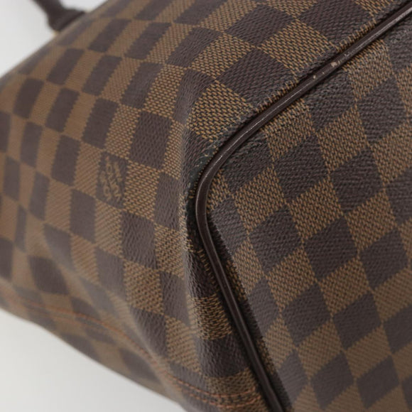 LOUIS VUITTON Damier Ebene Saleya MM Tote Bag N51182 LV Auth 194048V