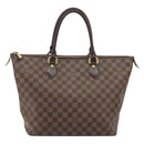LOUIS VUITTON Damier Ebene Saleya MM Tote Bag N51182 LV Auth 194048V-2