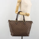 LOUIS VUITTON Damier Ebene Saleya MM Tote Bag N51182 LV Auth 194048V-22
