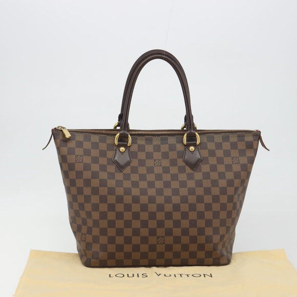 LOUIS VUITTON Damier Ebene Saleya MM Tote Bag N51182 LV Auth 194048V