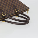 LOUIS VUITTON Damier Ebene Saleya MM Tote Bag N51182 LV Auth 194048V-7