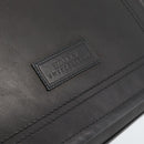 BALLY Shoulder Bag Leather Black Silver Auth 194051A-14