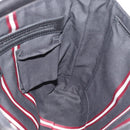 BALLY Shoulder Bag Leather Black Silver Auth 194051A-19