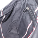 BALLY Shoulder Bag Leather Black Silver Auth 194051A-20
