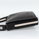 BALLY Shoulder Bag Leather Black Silver Auth 194051A-4