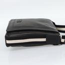BALLY Shoulder Bag Leather Black Silver Auth 194051A-5