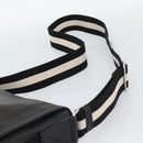 BALLY Shoulder Bag Leather Black Silver Auth 194051A-8