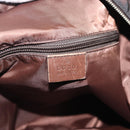 GUCCI Web Sherry Line Shoulder Bag Nylon Beige Silver 270410 Auth 194052-16