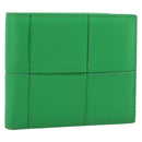 BOTTEGA VENETA MAXI INTRECCIATO Cassette Wallet Leather Green Auth 194056A-1