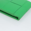 BOTTEGA VENETA MAXI INTRECCIATO Cassette Wallet Leather Green Auth 194056A-10