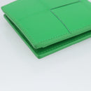 BOTTEGA VENETA MAXI INTRECCIATO Cassette Wallet Leather Green Auth 194056A-11