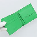 BOTTEGA VENETA MAXI INTRECCIATO Cassette Wallet Leather Green Auth 194056A-13
