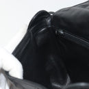 CHANEL Matelasse Shoulder Bag Lamb Skin Black Gold CC Auth 194058A-21