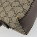 GUCCI GG Supreme Ophidia Sherry Line Bag PVC Beige Gold 499621 Auth 194060-16