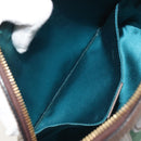GUCCI GG Supreme Ophidia Sherry Line Bag PVC Beige Gold 499621 Auth 194060-20