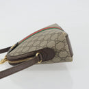 GUCCI GG Supreme Ophidia Sherry Line Bag PVC Beige Gold 499621 Auth 194060-4