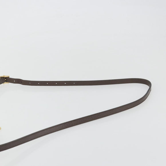 GUCCI GG Supreme Ophidia Sherry Line Bag PVC Beige Gold 499621 Auth 194060