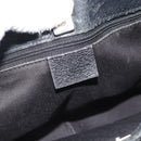 GUCCI GG Canvas Shoulder Bag Black Silver 113 012 Auth 194061-17