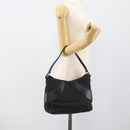 GUCCI GG Canvas Shoulder Bag Black Silver 113 012 Auth 194061-21
