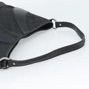 GUCCI GG Canvas Shoulder Bag Black Silver 113 012 Auth 194061-7