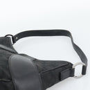 GUCCI GG Canvas Shoulder Bag Black Silver 113 012 Auth 194061-8