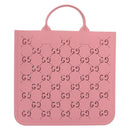 GUCCI GG CanvasChildren's Tote Bag Rubber Pink 679365 Auth 194066V-2