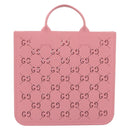 GUCCI GG CanvasChildren's Tote Bag Rubber Pink 679365 Auth 194066V-3