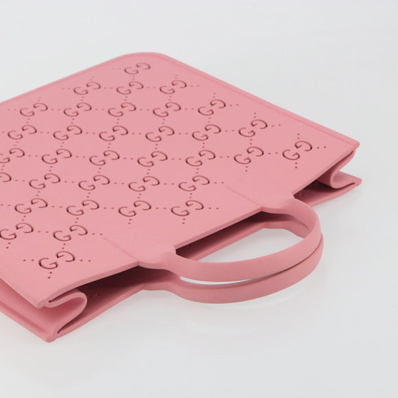 GUCCI GG CanvasChildren's Tote Bag Rubber Pink 679365 Auth 194066V