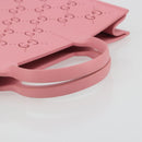 GUCCI GG CanvasChildren's Tote Bag Rubber Pink 679365 Auth 194066V-7
