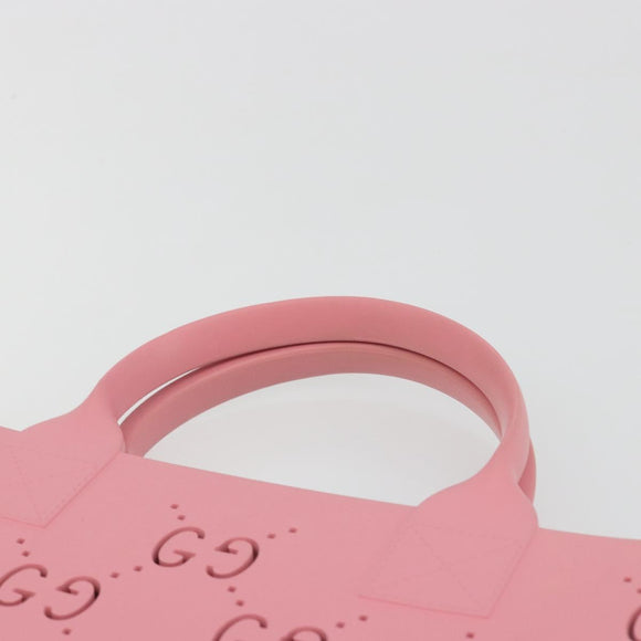 GUCCI GG CanvasChildren's Tote Bag Rubber Pink 679365 Auth 194066V