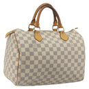 LOUIS VUITTON Damier Azur Speedy 30 Hand Bag N41533 LV Auth 194067-1
