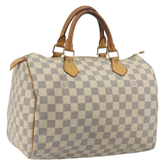 LOUIS VUITTON Damier Azur Speedy 30 Hand Bag N41533 LV Auth 194067