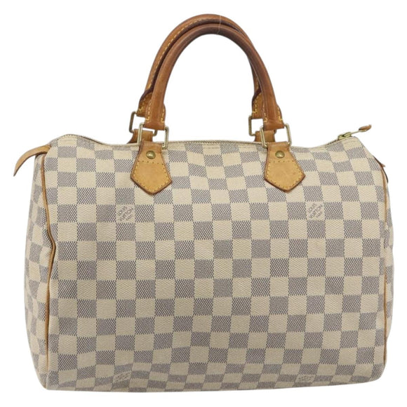 LOUIS VUITTON Damier Azur Speedy 30 Hand Bag N41533 LV Auth 194067