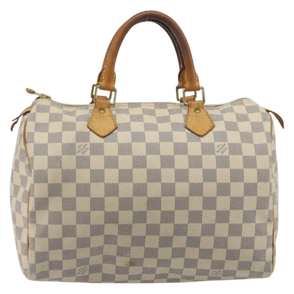 LOUIS VUITTON Damier Azur Speedy 30 Hand Bag N41533 LV Auth 194067