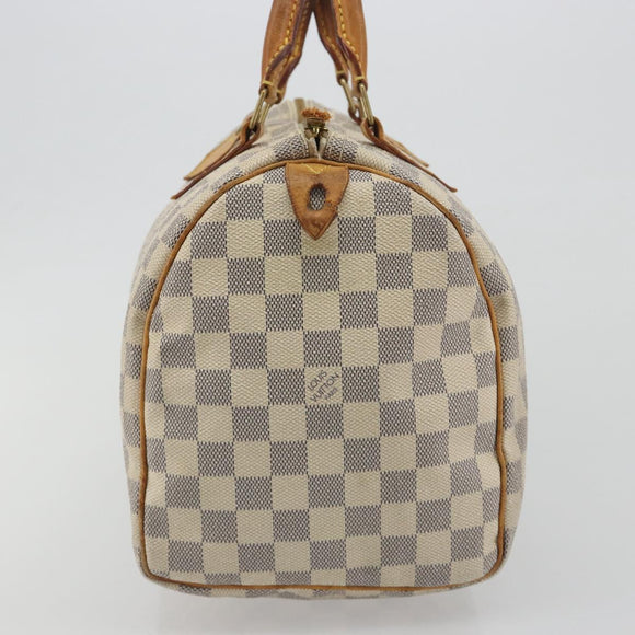 LOUIS VUITTON Damier Azur Speedy 30 Hand Bag N41533 LV Auth 194067