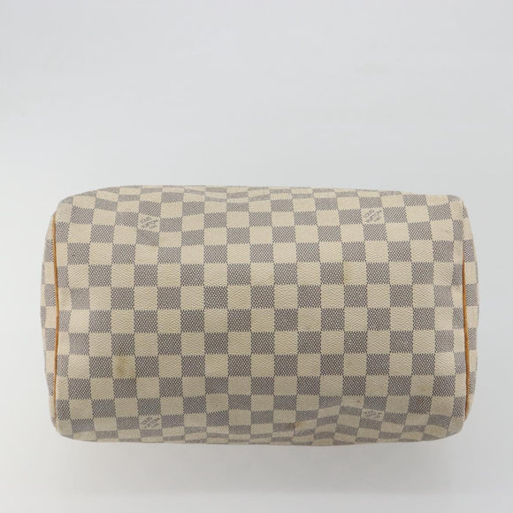 LOUIS VUITTON Damier Azur Speedy 30 Hand Bag N41533 LV Auth 194067