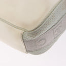 CHANEL Sports Line Shoulder Bag Nylon White Silver CC Auth 194071-13